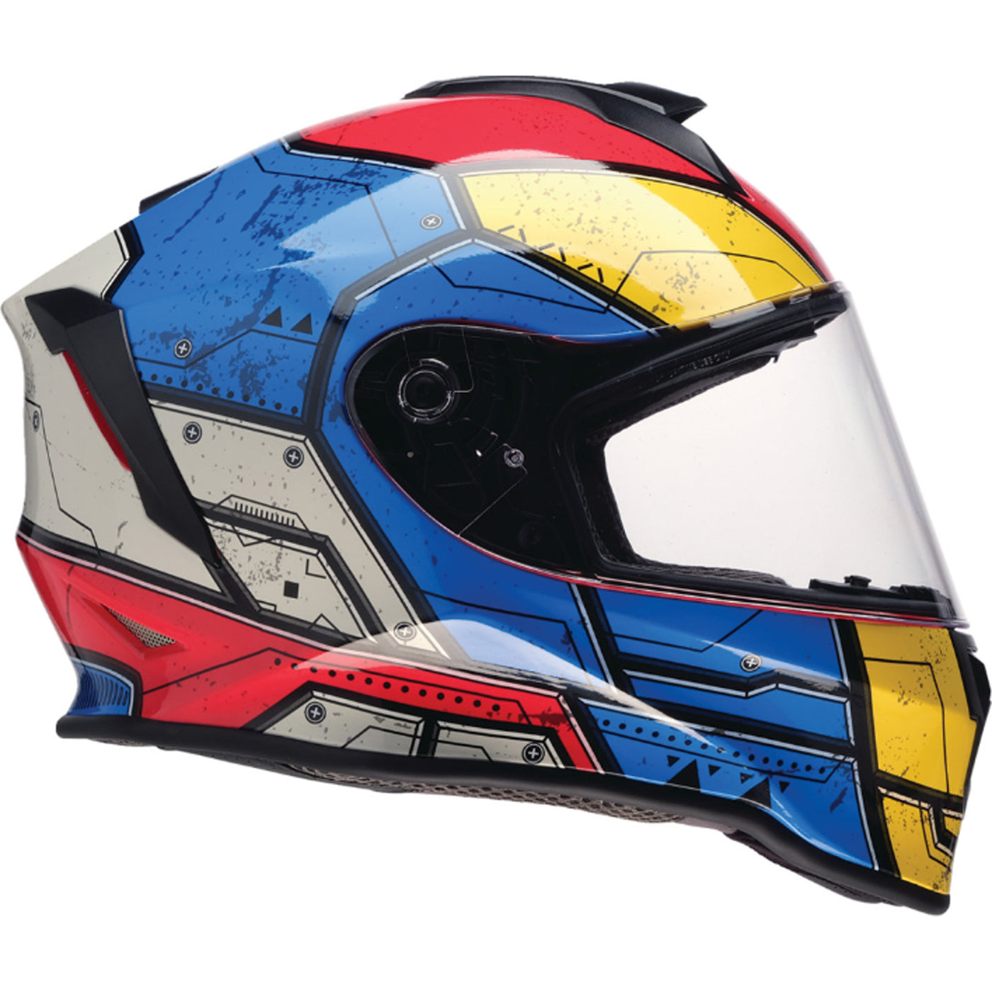 Z1R Youth Warrant Sentinel Helmet Blue - Right Side View