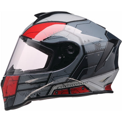 Z1R Youth Warrant Sentinel Helmet Red - Left Side View