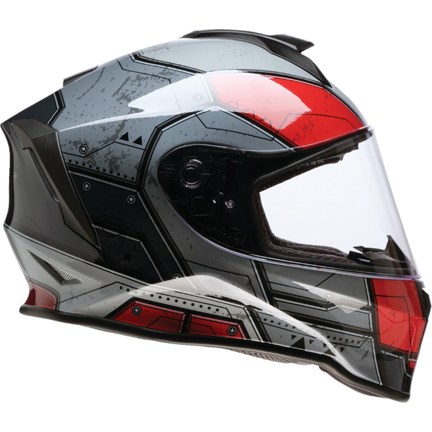 Z1R Youth Warrant Sentinel Helmet Red - Right Side View