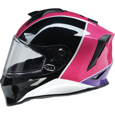 Z1R Youth Warrant 2.0 Fresh Pow Helmet Pink/Purple - Left Side View