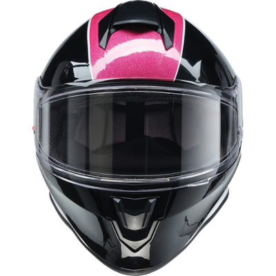 Z1R Youth Warrant 2.0 Fresh Pow Helmet Pink/Purple - Front View