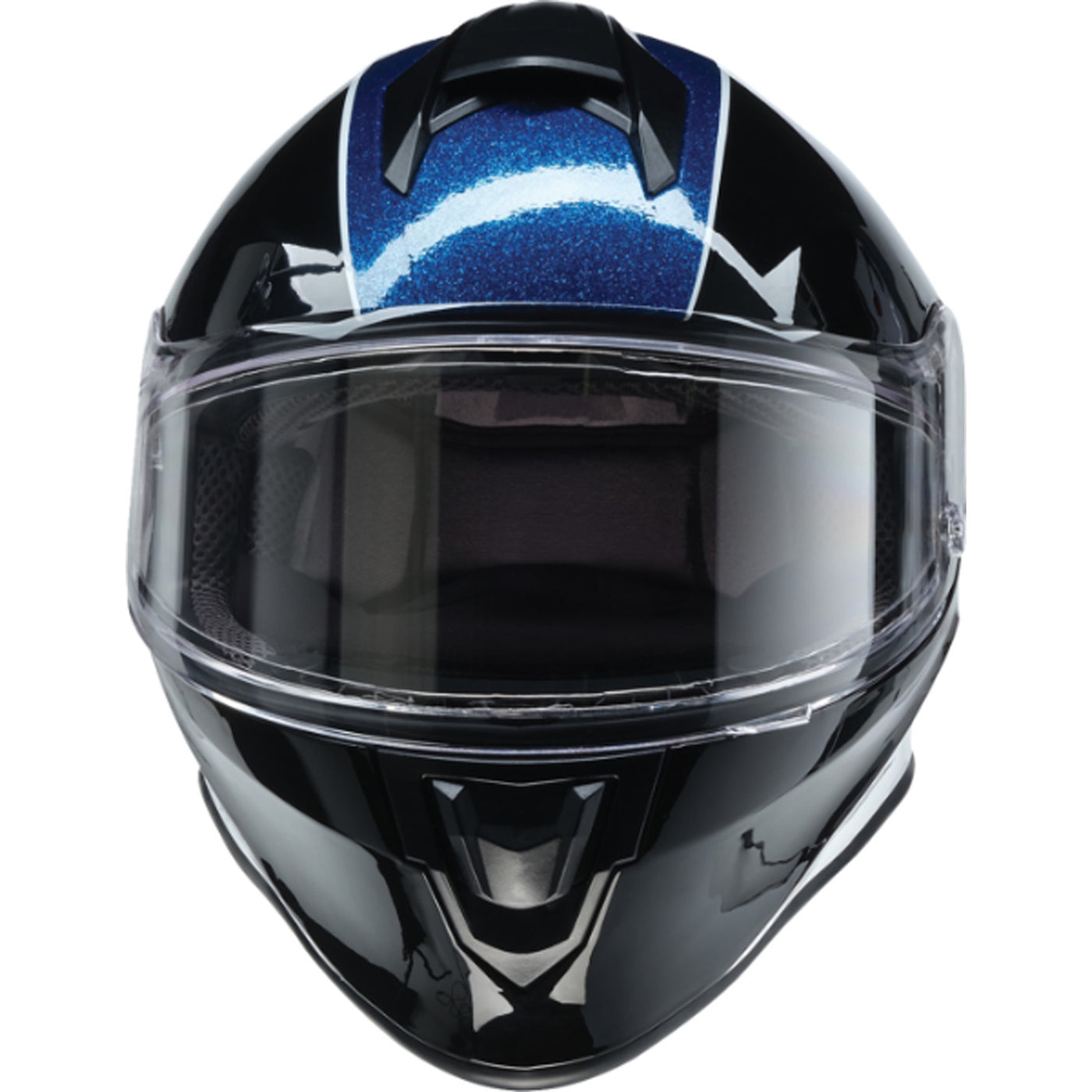 Z1R Youth Warrant 2.0 Fresh Pow Helmet Purple/Blue - Front View