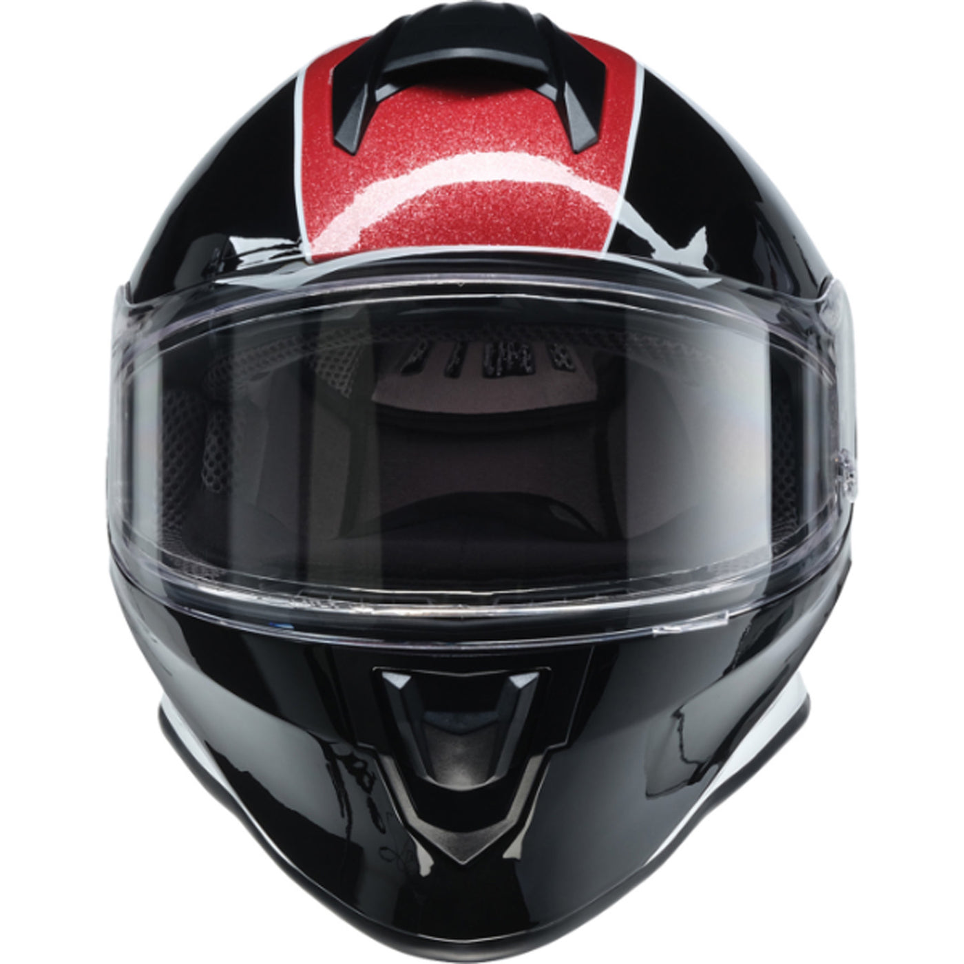 Z1R Youth Warrant 2.0 Fresh Pow Helmet Red/White/Blue - Front View