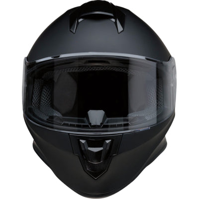 Z1R Youth Warrant 2.0 Solid Helmet Flat Black - Front View