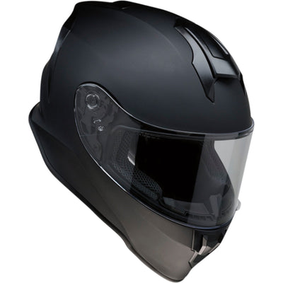 Z1R Youth Warrant Solid Helmet Flat Black - Front Right Side View