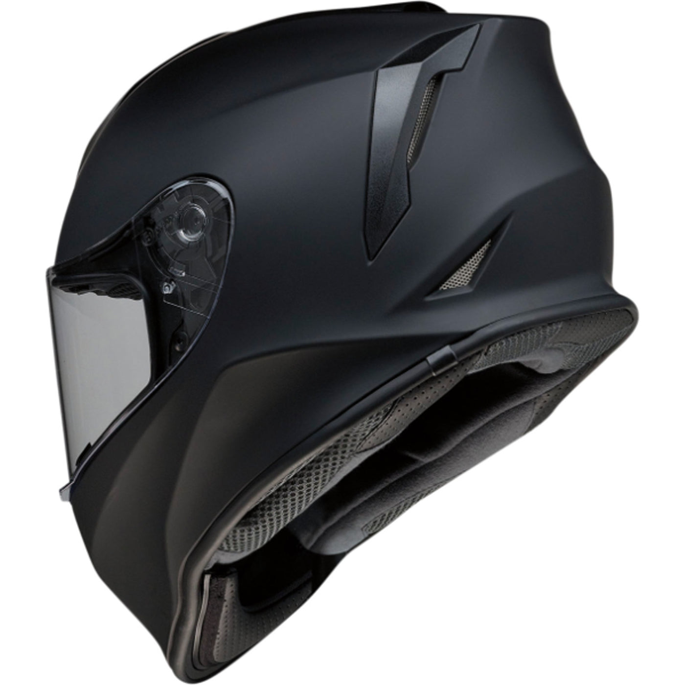 Z1R Youth Warrant Solid Helmet Flat Black - Rear Left Side View