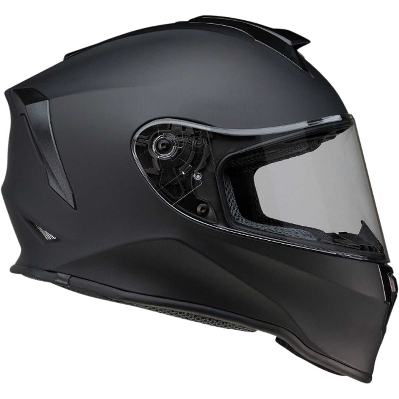 Z1R Youth Warrant Solid Helmet Flat Black - Right Side View