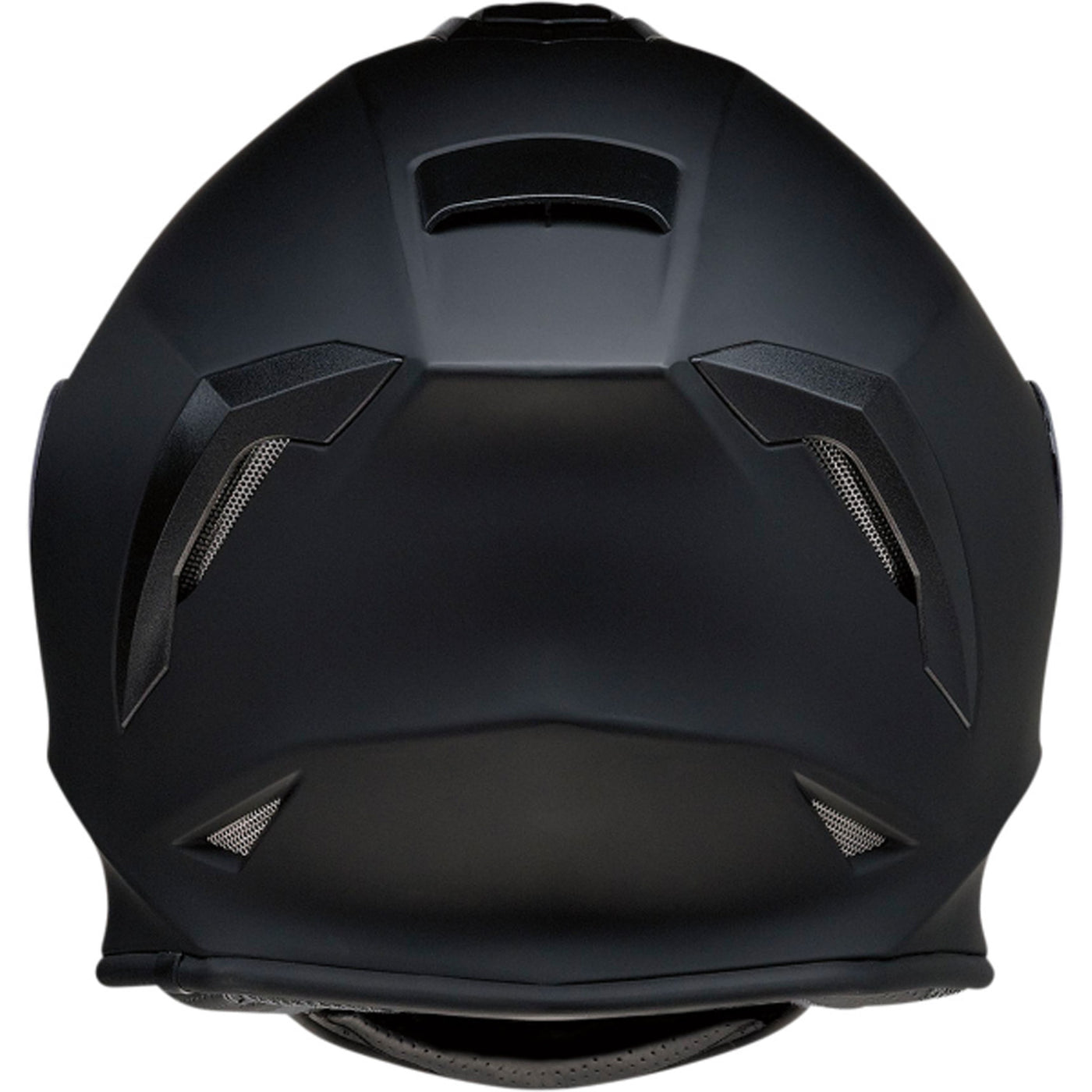 Z1R Youth Warrant Solid Helmet Flat Black - Rear View