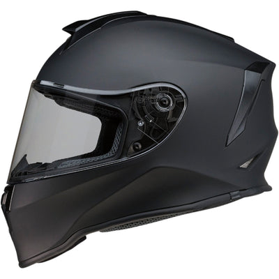 Z1R Youth Warrant Solid Helmet Flat Black - Left Side View