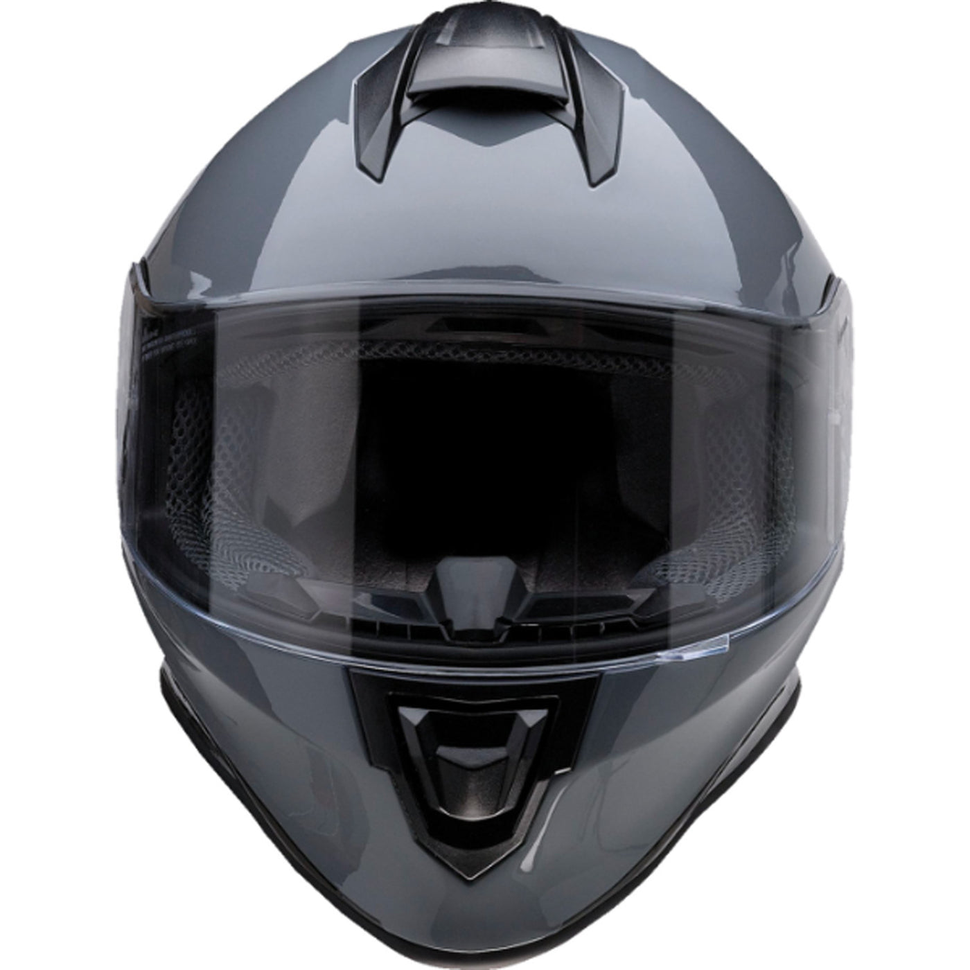 Z1R Youth Warrant Kuda Helmet Gloss Gray - Front View