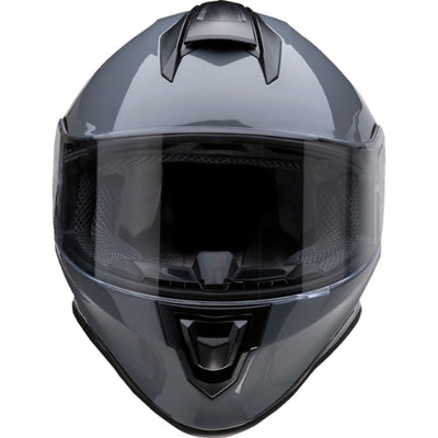 Z1R Youth Warrant Kuda Helmet Gloss Gray - Front View