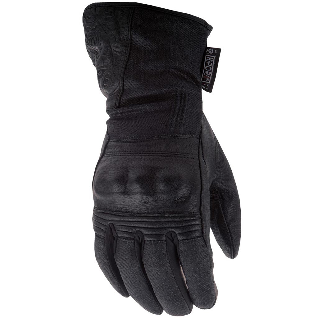 Highway 21 Black Rose Cold Weather Women's Glove Black - Back of Hand View