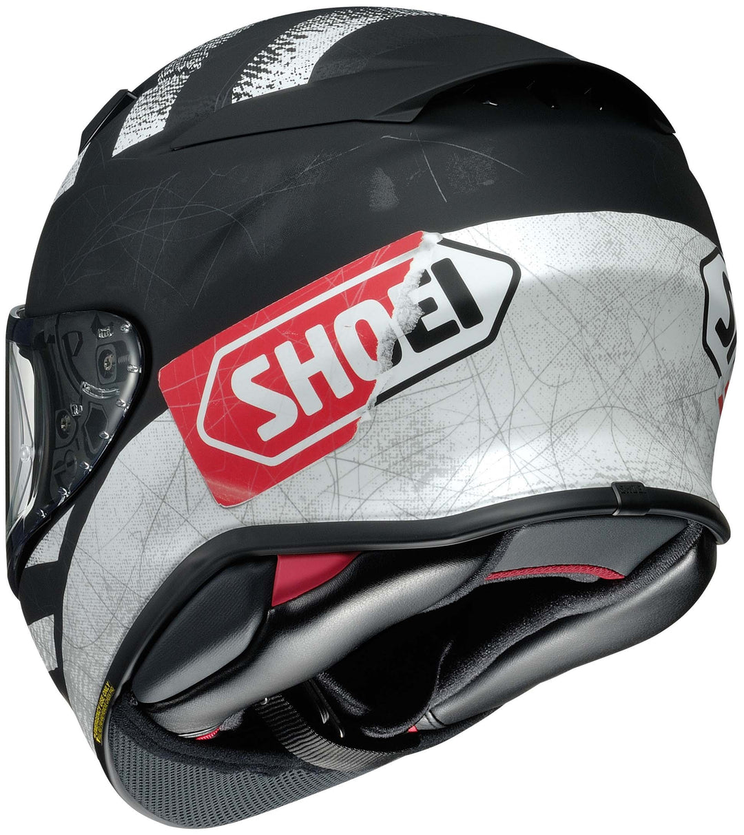 Shoei RF-1400 Scanner Full Face Motorcycle Helmet - Rear Left Side View