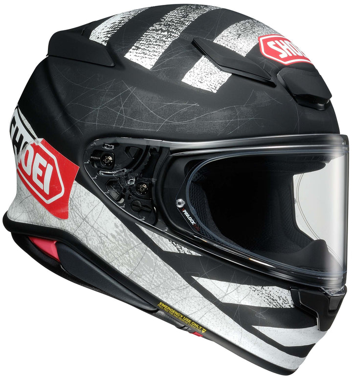 Shoei RF-1400 Scanner Full Face Motorcycle Helmet - Front Right Side View