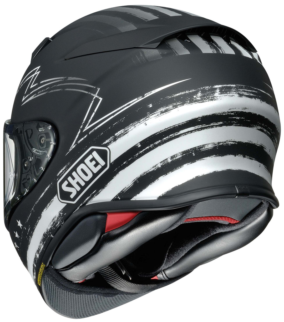 Shoei RF-1400 Dedicated 2 Full Face Motorcycle Helmet - Rear Side View