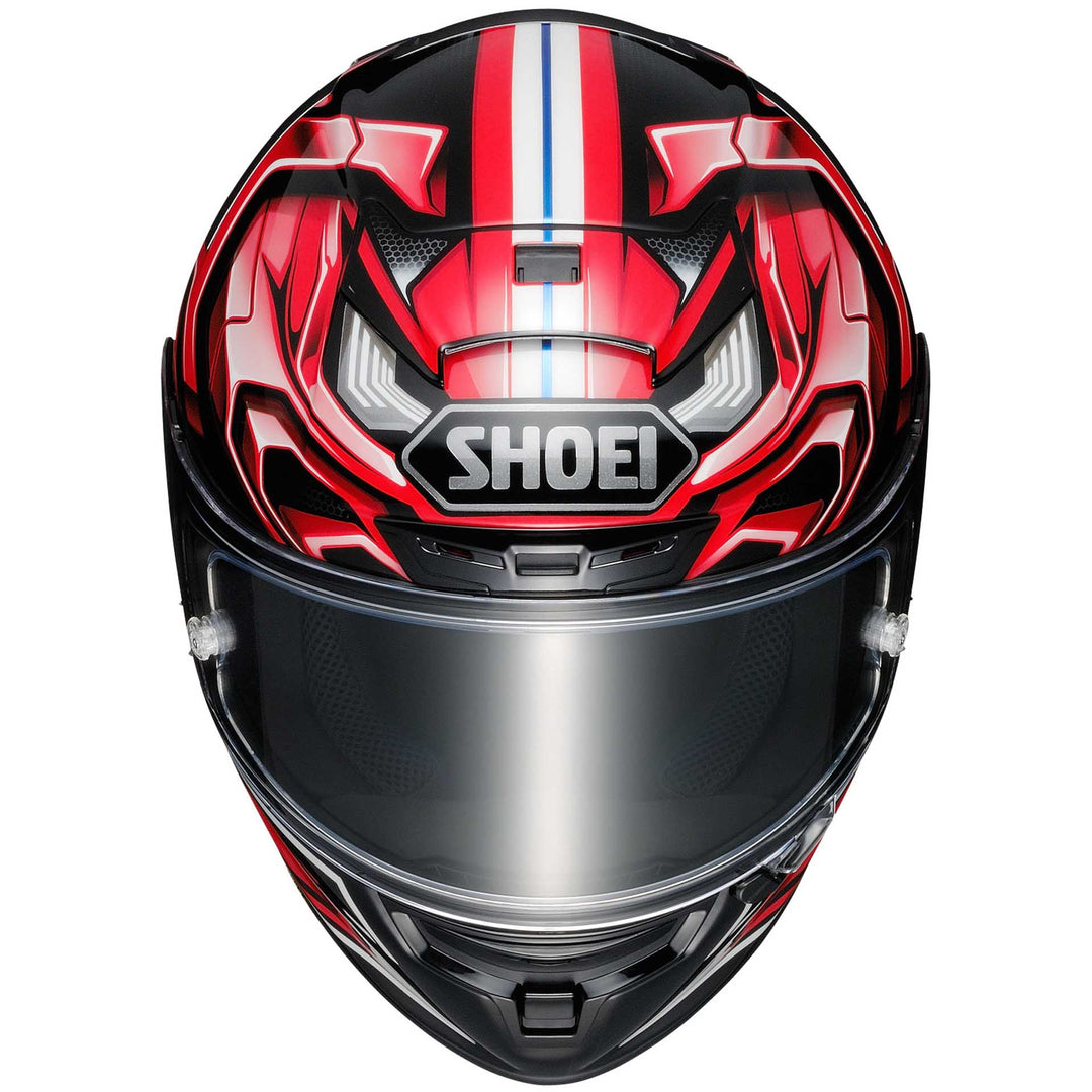 Shoei X-14 Aerodyne Motorcycle Helmet TC1 - Front Top View