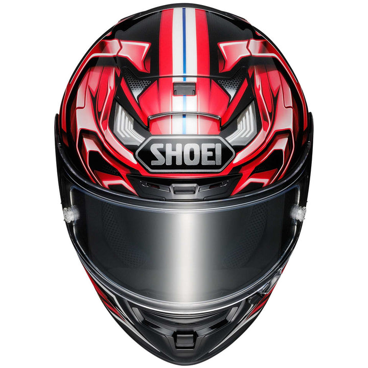 Shoei X-14 Aerodyne Motorcycle Helmet TC1 - Front Top View