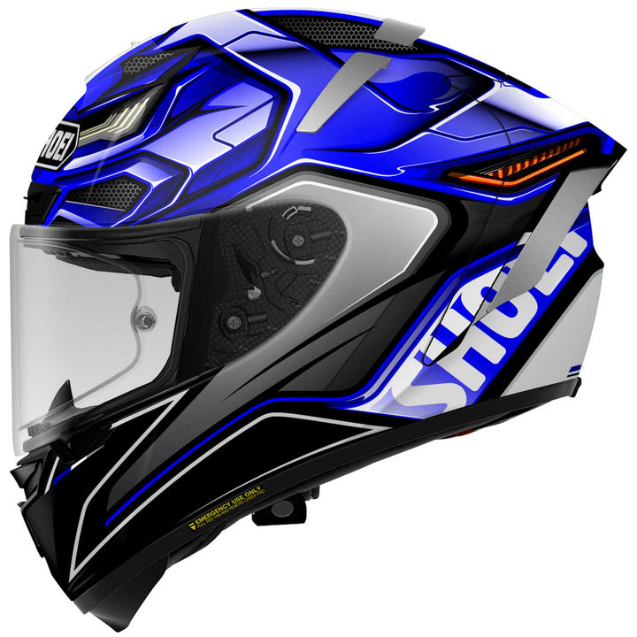 Shoei X-14 Aerodyne Motorcycle Helmet TC2 - Side View