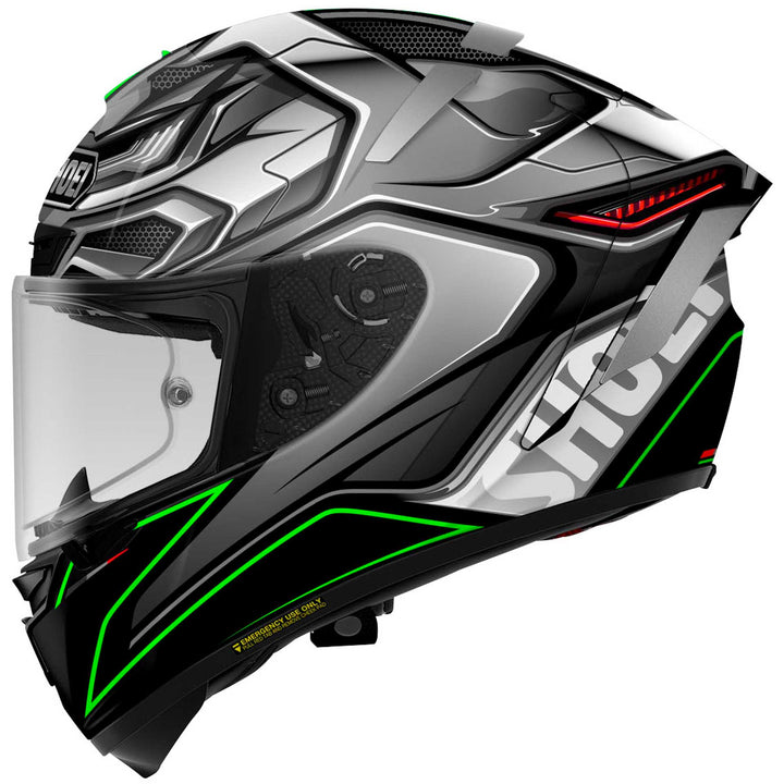 Shoei X-14 Aerodyne Motorcycle Helmet TC4 - Side View