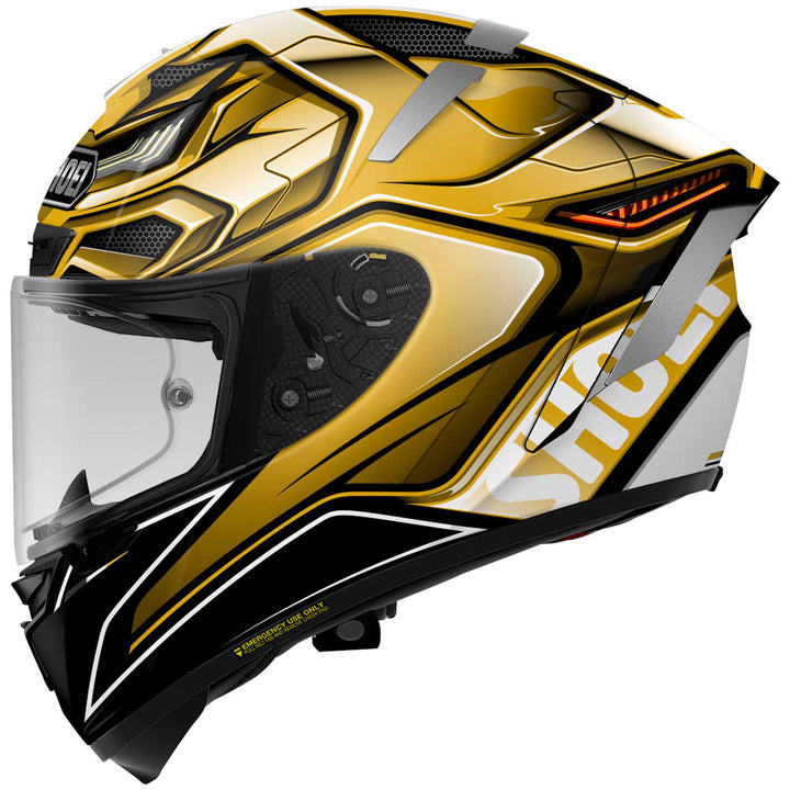 Shoei X-14 Aerodyne Motorcycle Helmet TC9 - Side View