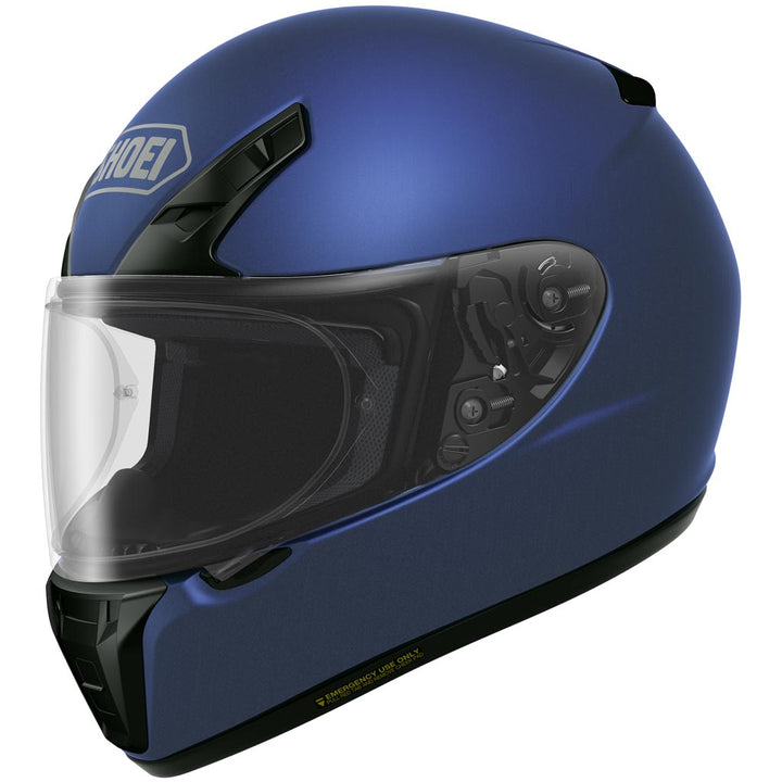 Shoei RF-SR Helmet Matte Blue Metallic - Front Side View