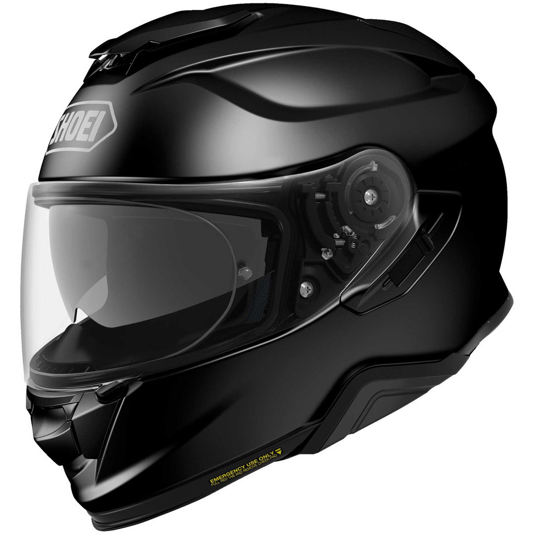 Shoei GT-AIR II Motorcycle Helmet Black - Front Side View