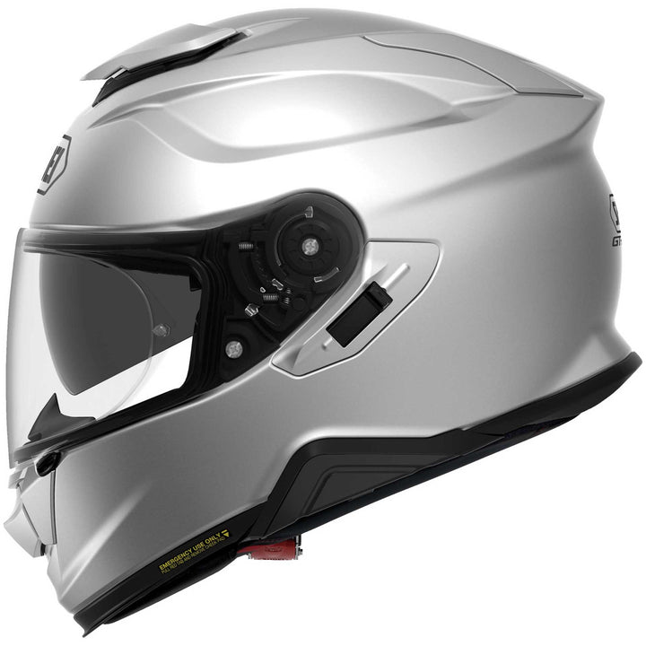 Shoei GT-AIR II Motorcycle Helmet Light Silver - Left Side View
