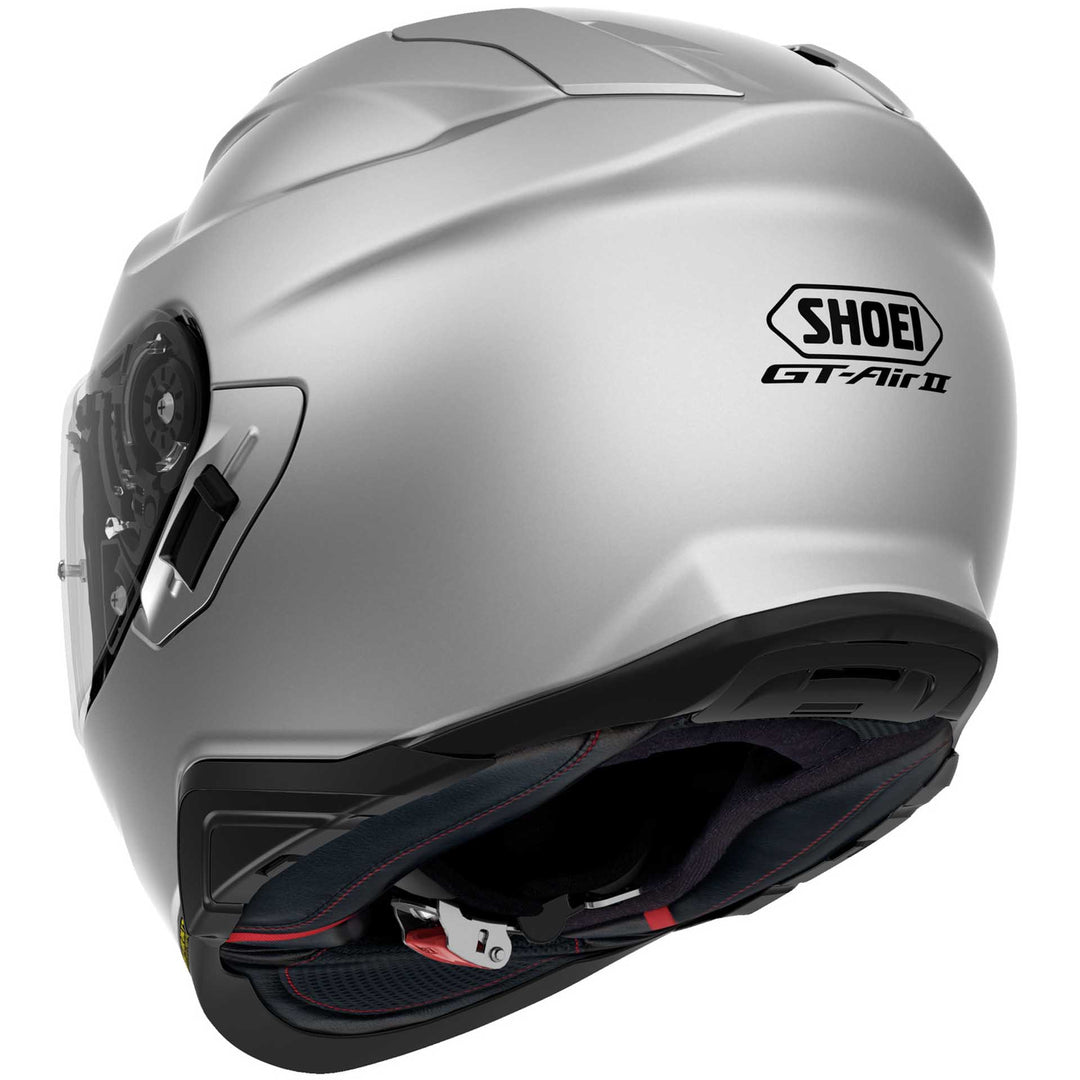 Shoei GT-AIR II Motorcycle Helmet Light Silver - Rear Side View