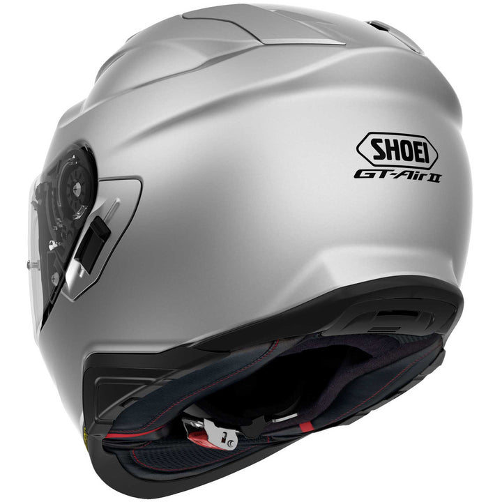 Shoei GT-AIR II Motorcycle Helmet Light Silver - Rear Side View
