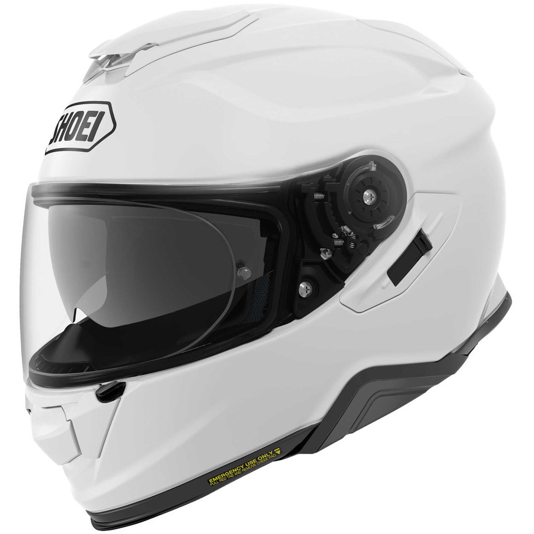 Shoei GT-AIR II Motorcycle Helmet White - Front Side View