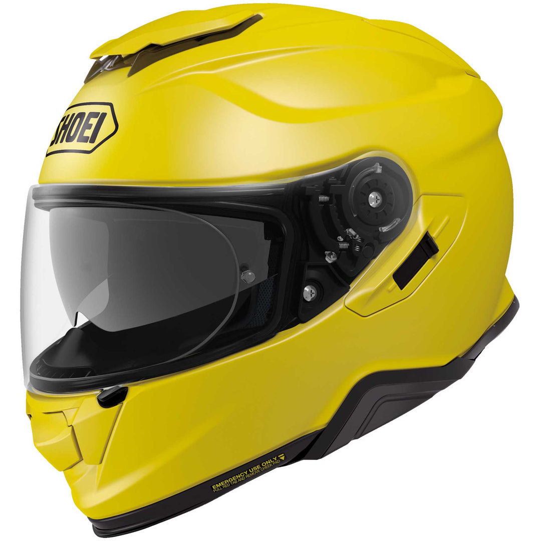 Shoei GT-AIR II Motorcycle Helmet Brilliant Yellow - Front Side View
