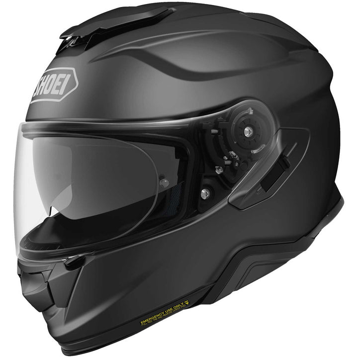 Shoei GT-AIR II Motorcycle Helmet Matte Black - Front Side View