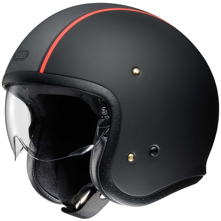 Shoei J O Carburetor Motorcycle Helmet Tc8 - Front Side View