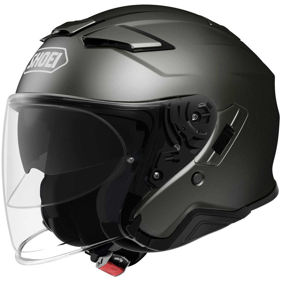 Shoei J-Cruise II Motorcycle Helmet Anthracite - Front Side View
