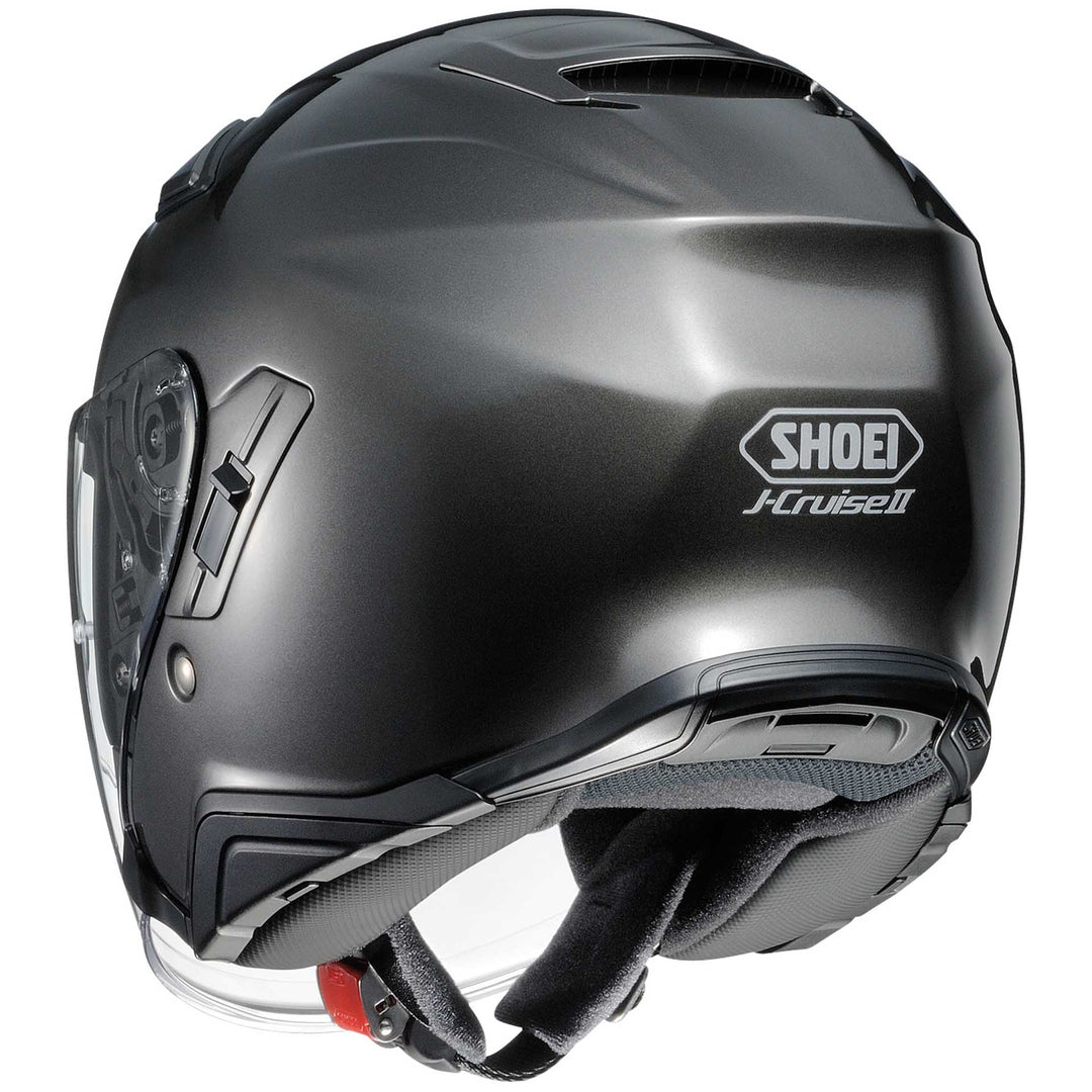 Shoei J-Cruise II Motorcycle Helmet Anthracite - Rear Side View
