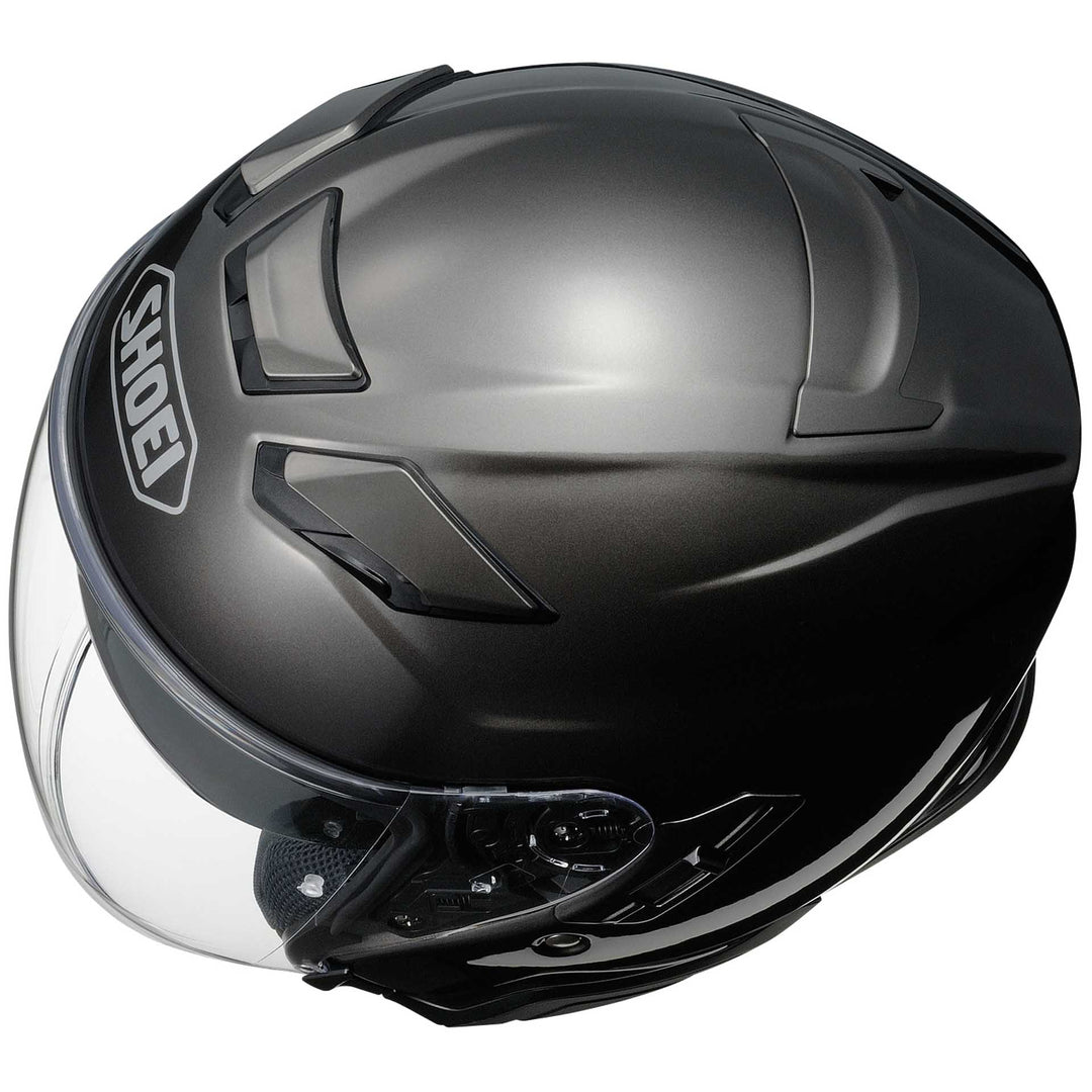 Shoei J-Cruise II Motorcycle Helmet Anthracite - Top Side View