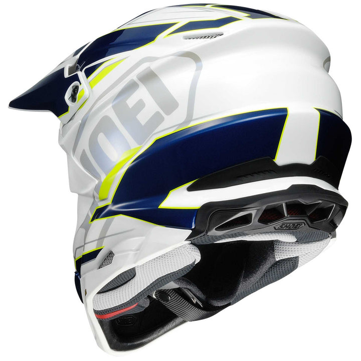 Shoei VFX-EVO Allegiant Motorcycle Helmet TC3 - Rear Side View