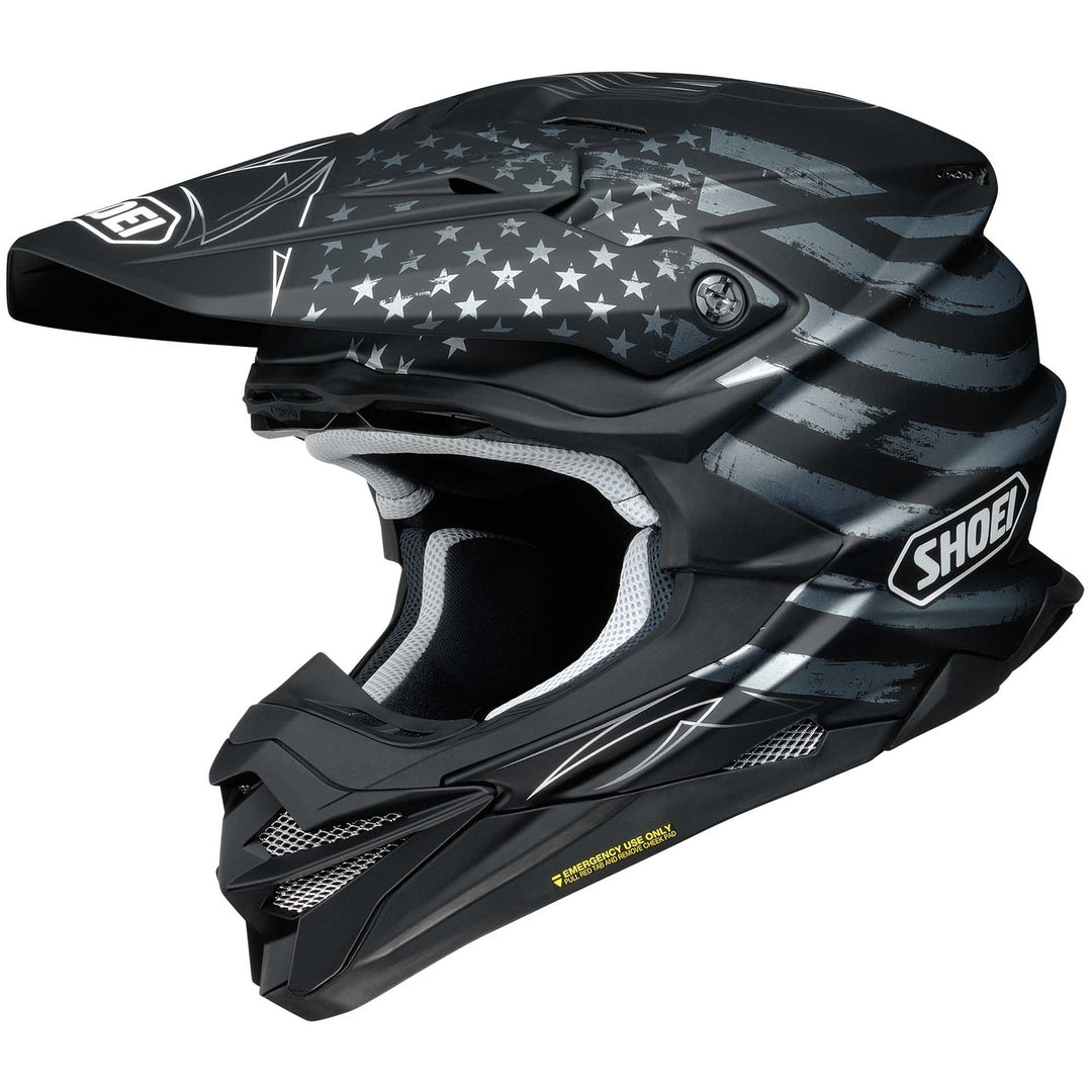 Shoei VFX-EVO Faithful Motorcycle Helmet TC5 - Front Left Side View