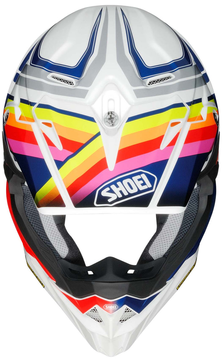 Shoei VFX-EVO Pinnacle Off Road Motorcycle Helmet TC-1 - Top Front View