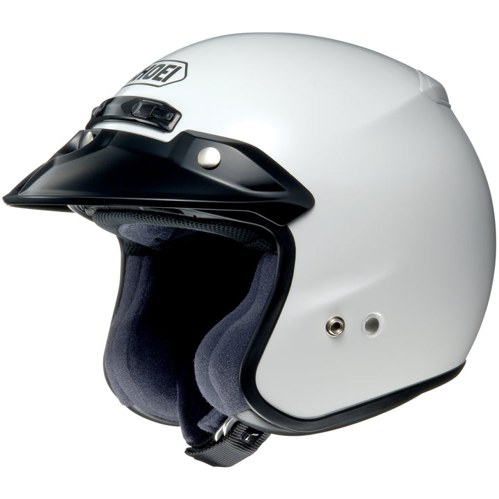Shoei RJ Platinum-R White - Front Side View