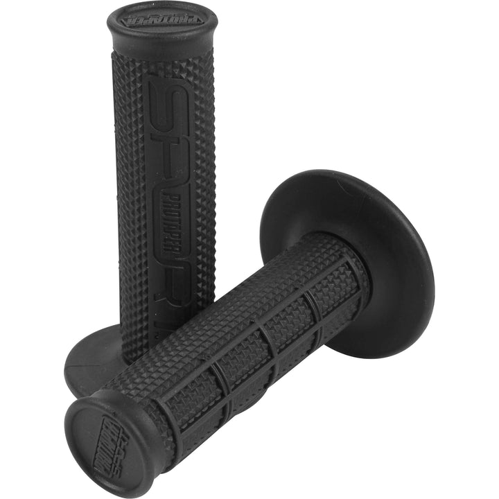 Protaper Sport Half Waffle Grips Black - Front View