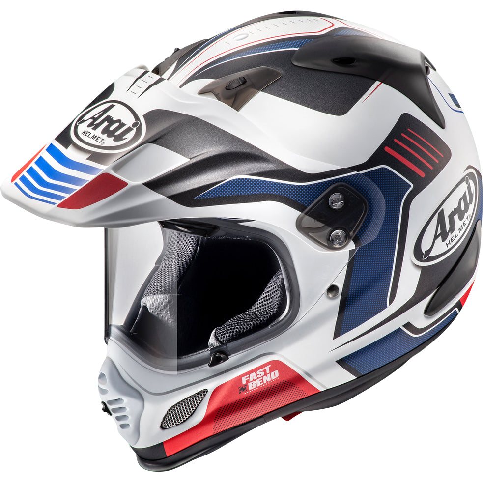 Arai XD-4 Vision Helmet Red Frost - Front Side View