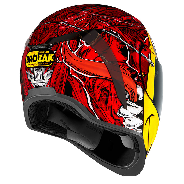 ICON Airform™ Brozak MIPS® Helmet Red - Rear Right Side View