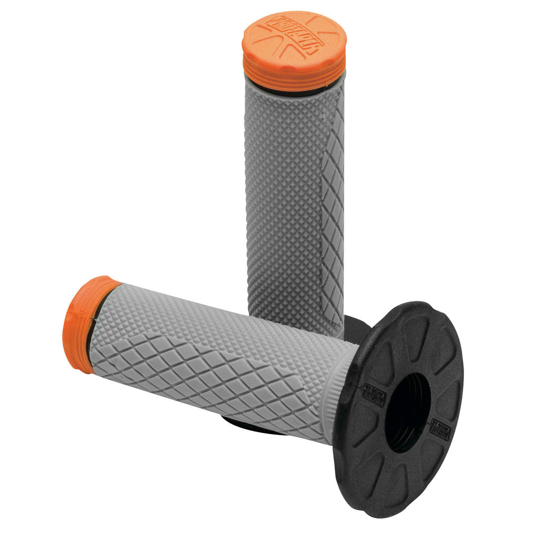 ProTaper Tri-Density Full-Diamond MX Grips Orange - Front View