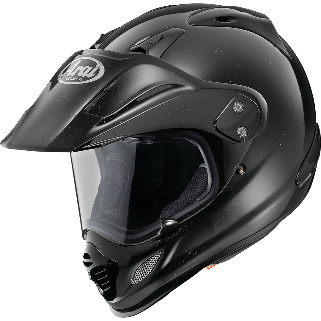 Arai XD-4 Solid Helmet Black - Front Side View