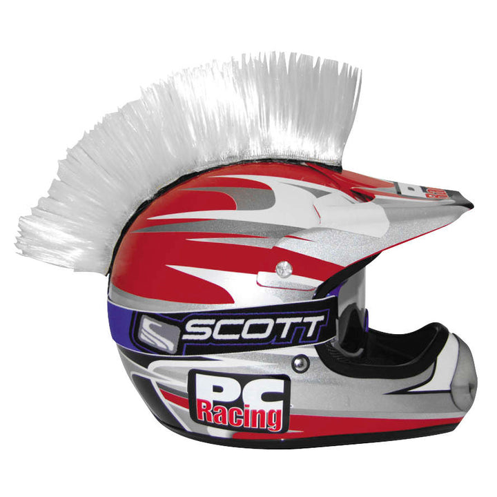 PC Racing Helmet Mohawk White - Side View