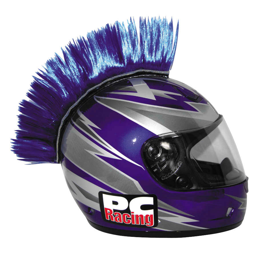 PC Racing Helmet Mohawk Blue - Side View