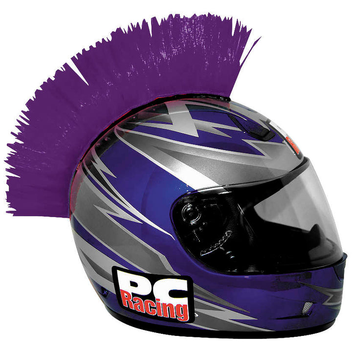 PC Racing Helmet Mohawk Purple - Side View