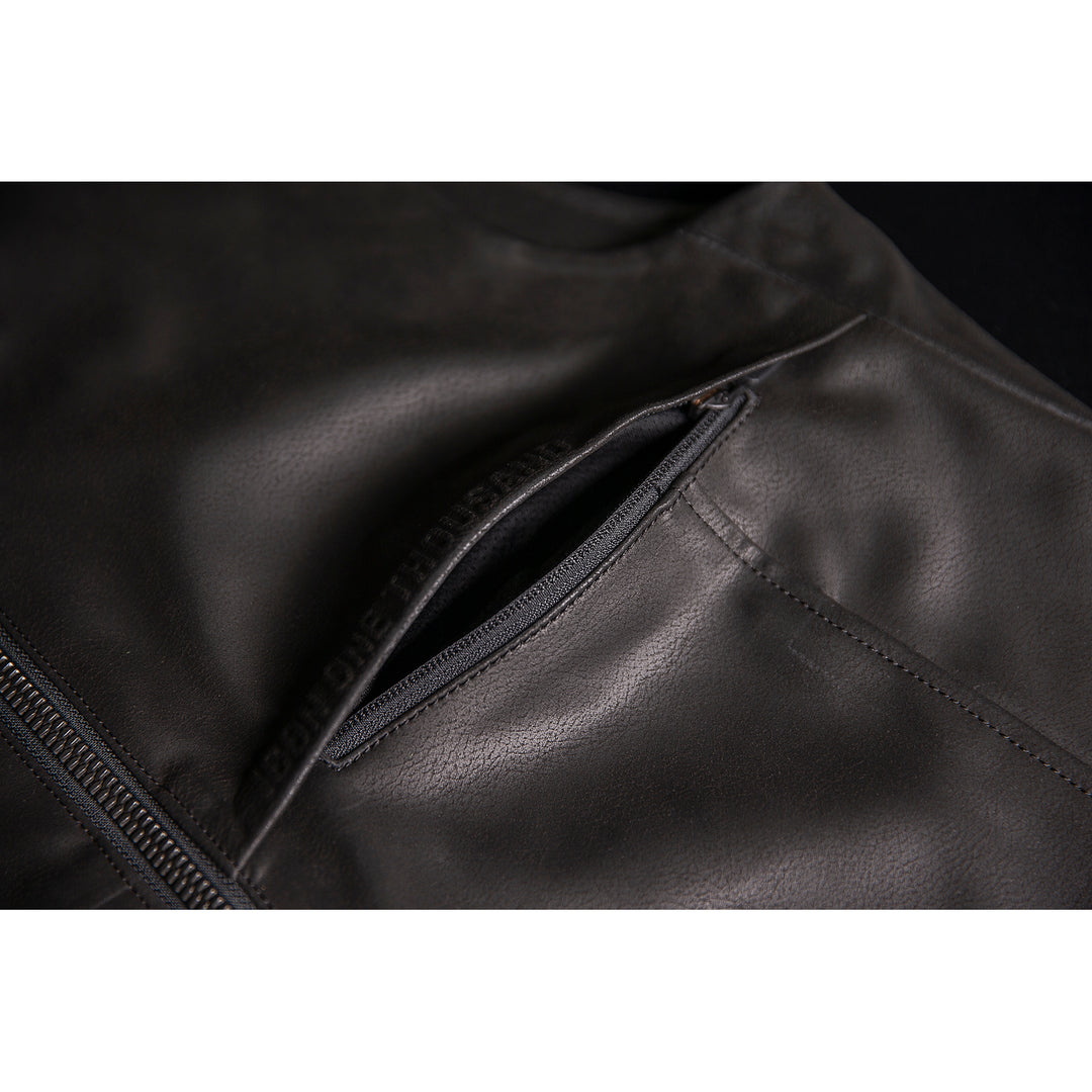 ICON Backlot Vest Black - Close-Up of Open Left Chest Pocket