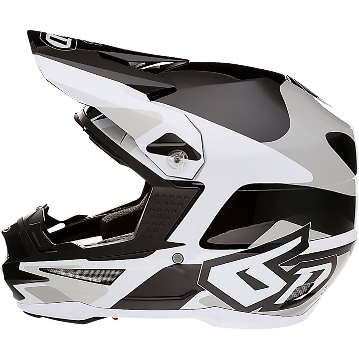 6D Helmets ATR-1 Apex Helmet White - Left Side View
